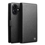 QIALINO For iPhone 17 Detachable Genuine Leather Wallet Case Compatible with MagSafe Phone Cover