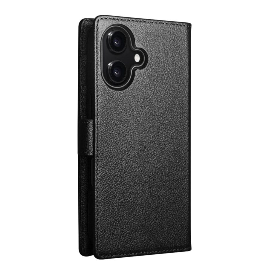 6601180066A-4 QIALINO For iPhone 17 Detachable Genuine Leather Wallet Case Compatible with MagSafe Phone Cover
