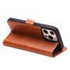 QIALINO For iPhone 14 Pro Case Drop-Proof Business Style Genuine Leather Wallet Magnetic Closure Phone Cover