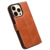 QIALINO For iPhone 14 Pro Case Drop-Proof Business Style Genuine Leather Wallet Magnetic Closure Phone Cover