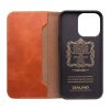 QIALINO For iPhone 14 Pro Case Drop-Proof Business Style Genuine Leather Wallet Magnetic Closure Phone Cover