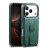 CASENEO For iPhone 17 Pro Max Magnetic Case Wristband PU Leather + PC Shockproof Phone Cover Green by The Case Factory