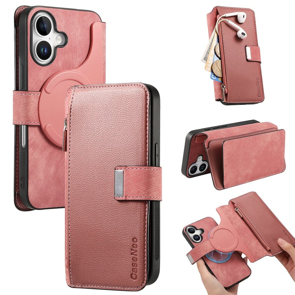 CASENEO MW-02 For iPhone 17 Case Detachable Magnetic Leather Flip Phone Cover by The Case Factory