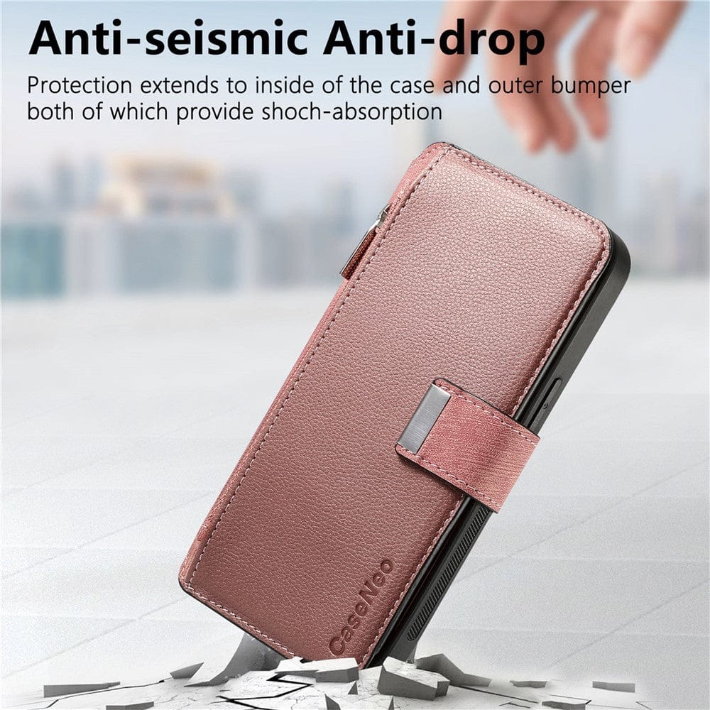 CASENEO MW-02 For iPhone 17 Case Detachable Magnetic Leather Flip Phone Cover by The Case Factory
