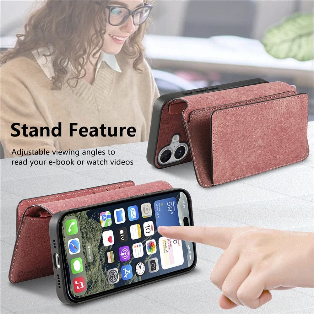 CASENEO MW-02 For iPhone 17 Case Detachable Magnetic Leather Flip Phone Cover by The Case Factory