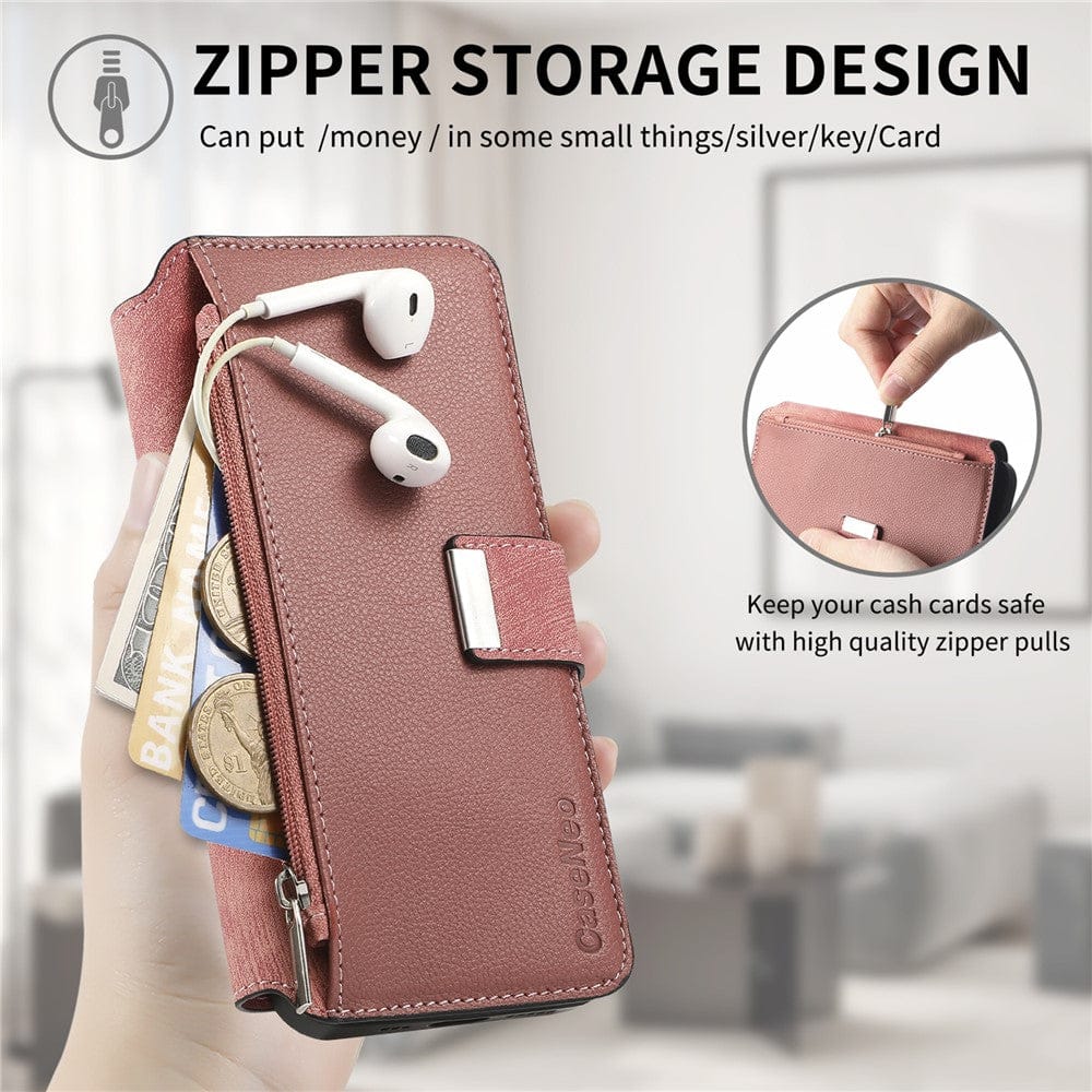 CASENEO MW-02 For iPhone Air Case Detachable Magnetic Leather Flip Phone Cover by The Case Factory