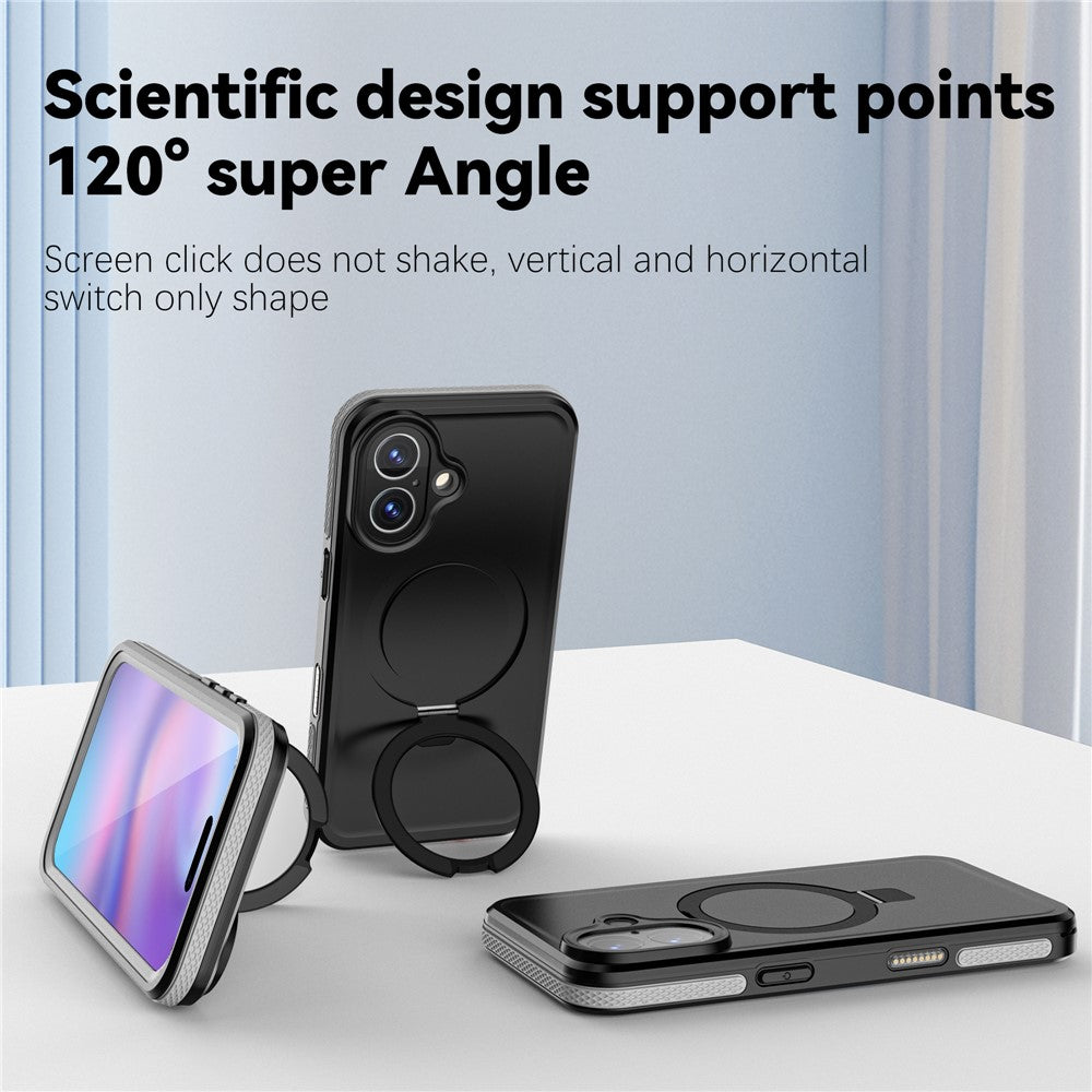 REDPEPPER For iPhone 17 IP68 Waterproof Case Kickstand Phone Back Cover | Compatible with MagSafe - Image 3