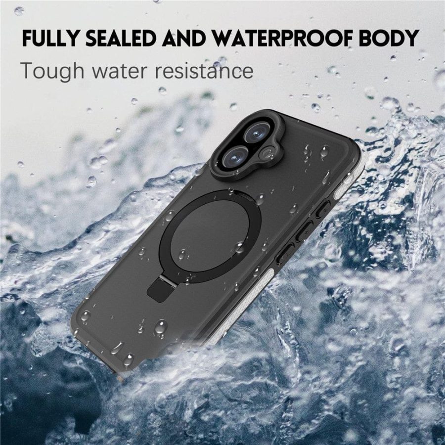 REDPEPPER For iPhone 17 IP68 Waterproof Case Kickstand Phone Back Cover | Compatible with MagSafe
