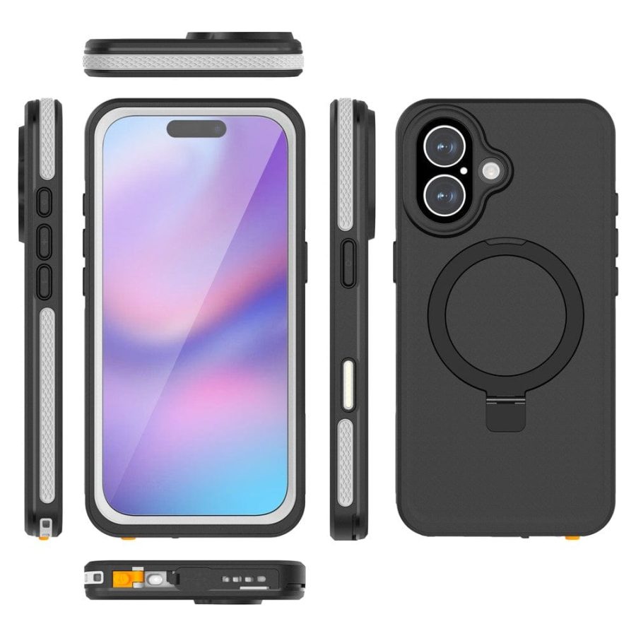 REDPEPPER For iPhone 17 IP68 Waterproof Case Kickstand Phone Back Cover | Compatible with MagSafe