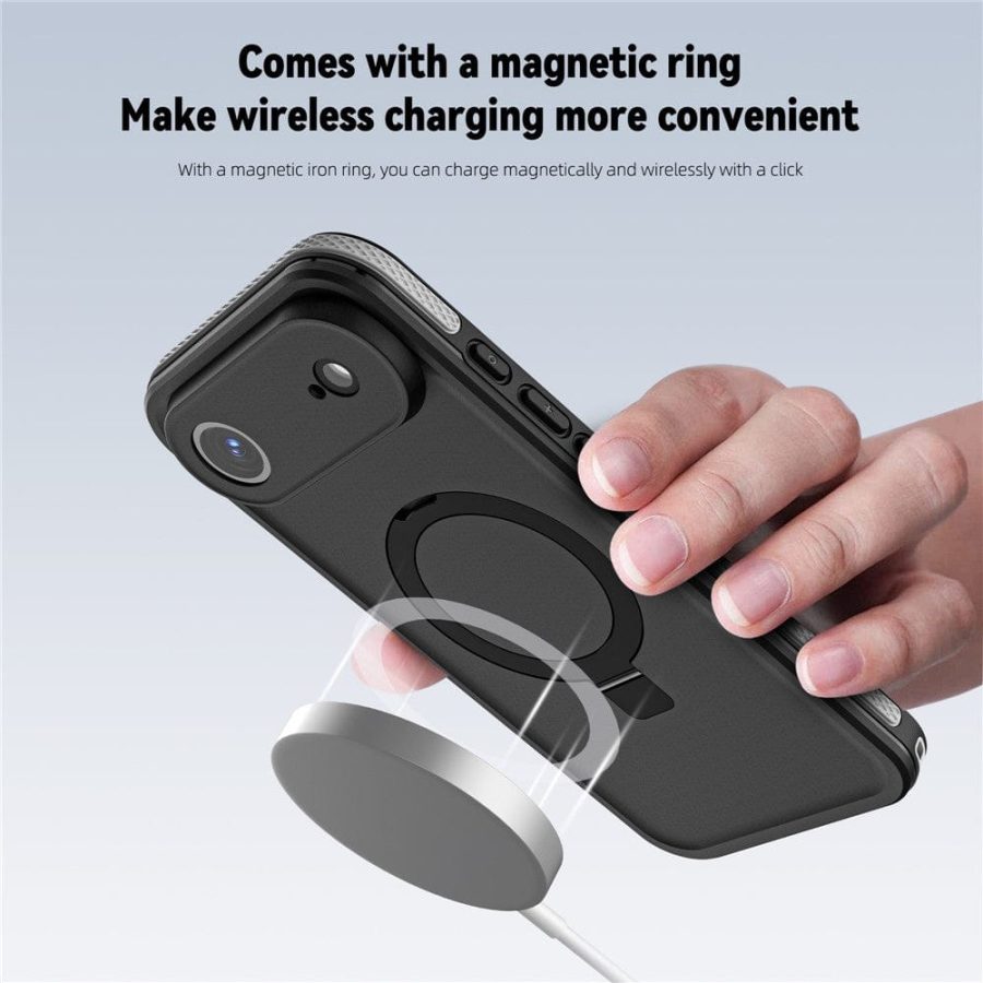 6601187854A-4 REDPEPPER For iPhone Air IP68 Waterproof Case Kickstand Phone Back Cover | Compatible with MagSafe