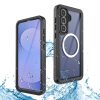 6601188144A-1 REDPEPPER FS Series For Samsung Galaxy S25 FE IP68 Waterproof Case Clear Phone Cover | Compatible with MagSafe