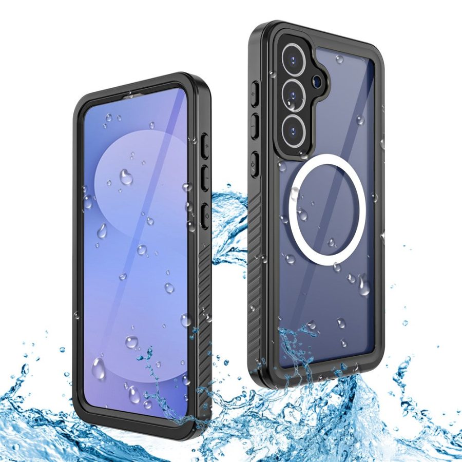 6601188144A-1 REDPEPPER FS Series For Samsung Galaxy S25 FE IP68 Waterproof Case Clear Phone Cover | Compatible with MagSafe