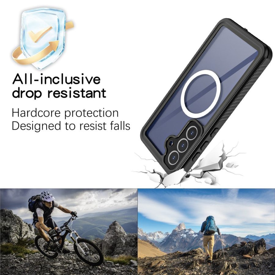6601188144A-5 REDPEPPER FS Series For Samsung Galaxy S25 FE IP68 Waterproof Case Clear Phone Cover | Compatible with MagSafe