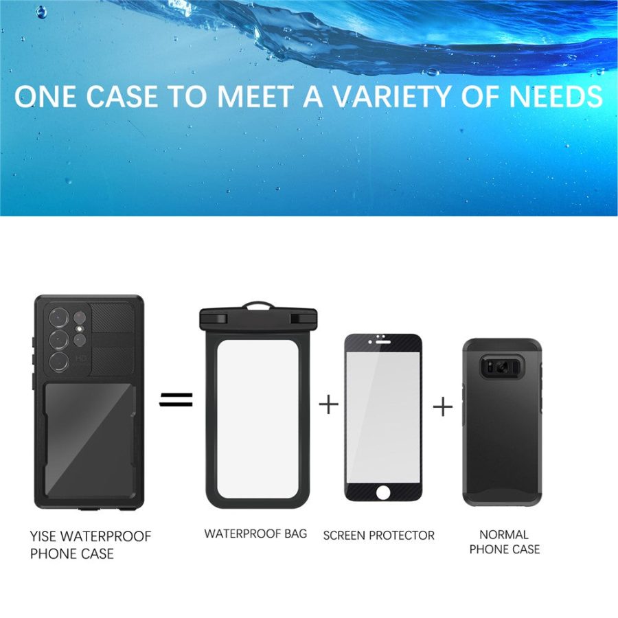 REDPEPPER DOT For Samsung Galaxy S23 Ultra IP68 Waterproof Case Anti-scratch Transparent Phone Cover