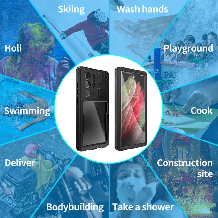 REDPEPPER DOT For Samsung Galaxy S23 Ultra IP68 Waterproof Case Anti-scratch Transparent Phone Cover