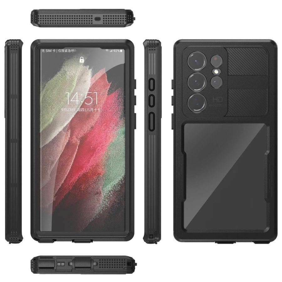 REDPEPPER DOT For Samsung Galaxy S23 Ultra IP68 Waterproof Case Anti-scratch Transparent Phone Cover