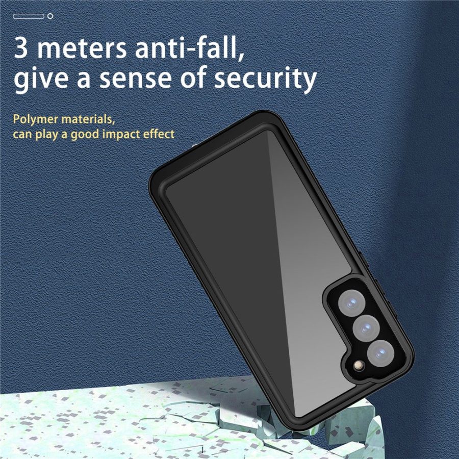 660131566A-4 REDPEPPER FS Series For Samsung Galaxy S23+ IP68 Waterproof Case with Built-in Screen Protector Clear Phone Cover