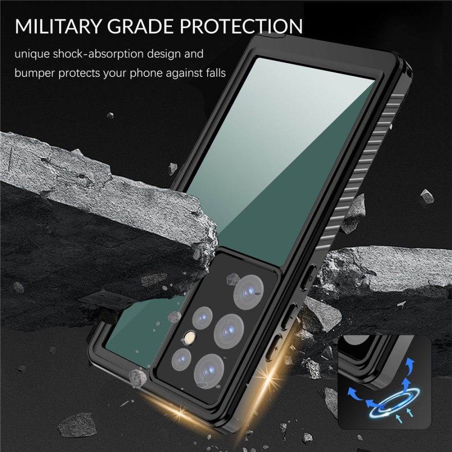 REDPEPPER FS Series For Samsung Galaxy S23 Ultra Waterproof Case with Screen Protector P68 Full-Body Clear Cover