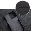 MELKCO For iPhone 14 Pro Case Genuine Leather Phone Cover