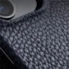 MELKCO For iPhone 14 Pro Case Genuine Leather Phone Cover