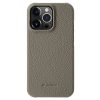 660151205F-1 MELKCO For iPhone 14 Pro Case Genuine Leather Phone Cover
