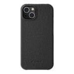 MELKCO For iPhone 14 Plus Case Genuine Leather Phone Cover