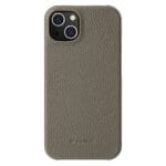 MELKCO For iPhone 14 Plus Case Genuine Leather Phone Cover