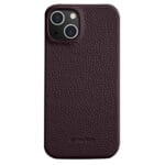 MELKCO For iPhone 14 Plus Case Genuine Leather Phone Cover