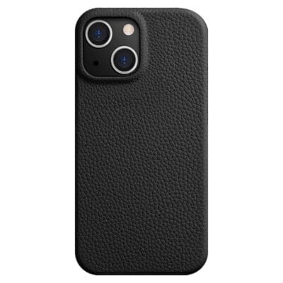 MELKCO For iPhone 14 Case Full-Wrap Genuine Leather Premium Phone Cover | Compatible with MagSafe