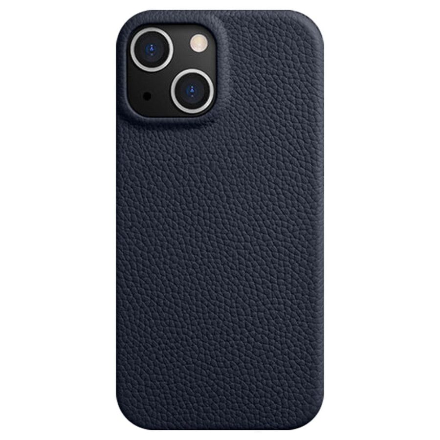660151253D-1 MELKCO For iPhone 14 Case Full-Wrap Genuine Leather Premium Phone Cover | Compatible with MagSafe