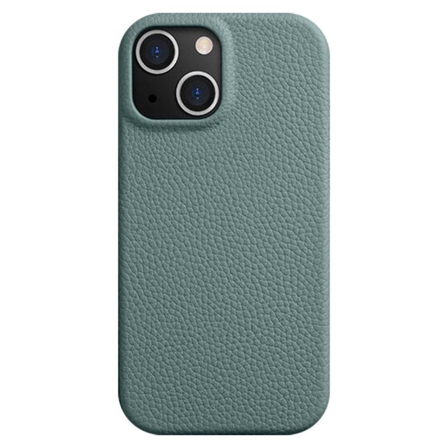 660151253E-1 MELKCO For iPhone 14 Case Full-Wrap Genuine Leather Premium Phone Cover | Compatible with MagSafe