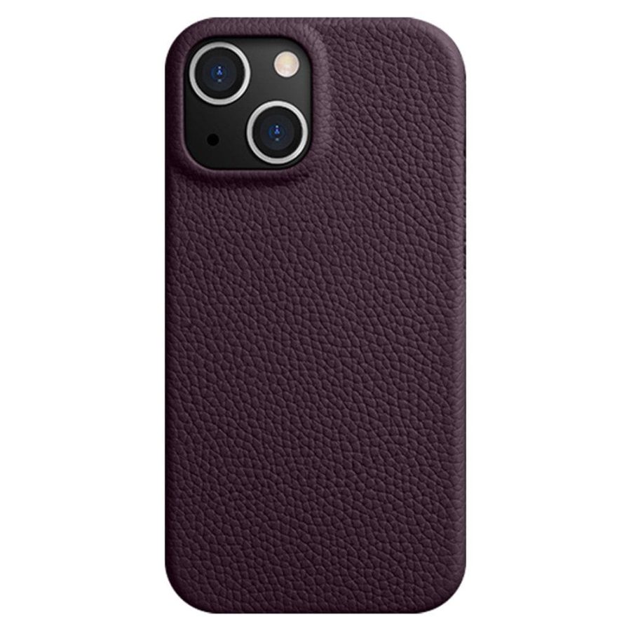 660151253F-1 MELKCO For iPhone 14 Case Full-Wrap Genuine Leather Premium Phone Cover | Compatible with MagSafe