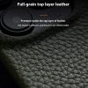 MELKCO For iPhone 14 Plus Case Full-Wrap Genuine Leather Premium Phone Cover | Compatible with MagSafe