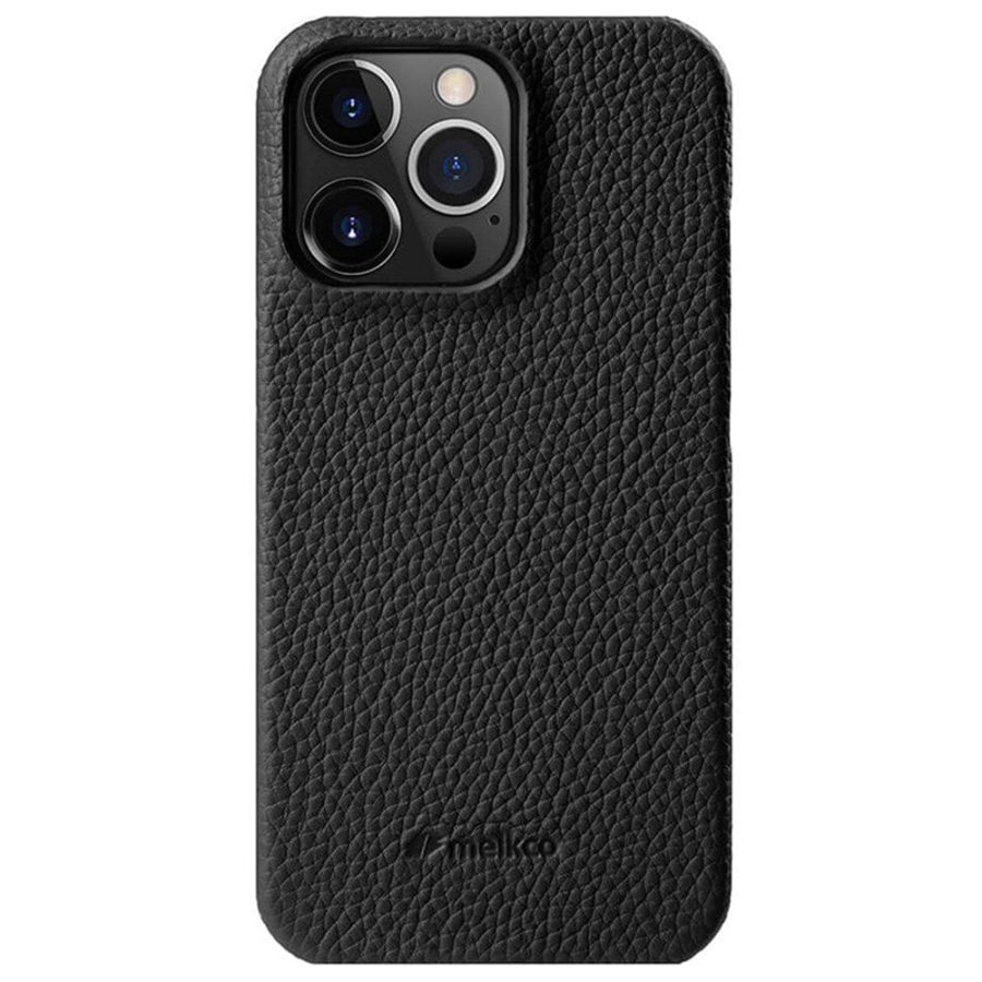 MELKCO For iPhone 13 Pro Case Genuine Leather Phone Cover