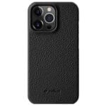 MELKCO For iPhone 13 Pro Max Case Genuine Leather Phone Cover