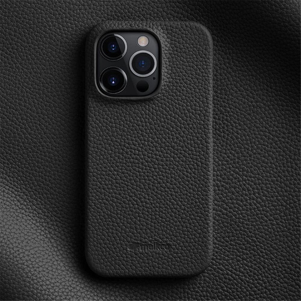 MELKCO For iPhone 13 Pro Max Case Genuine Leather Phone Cover - Image 2