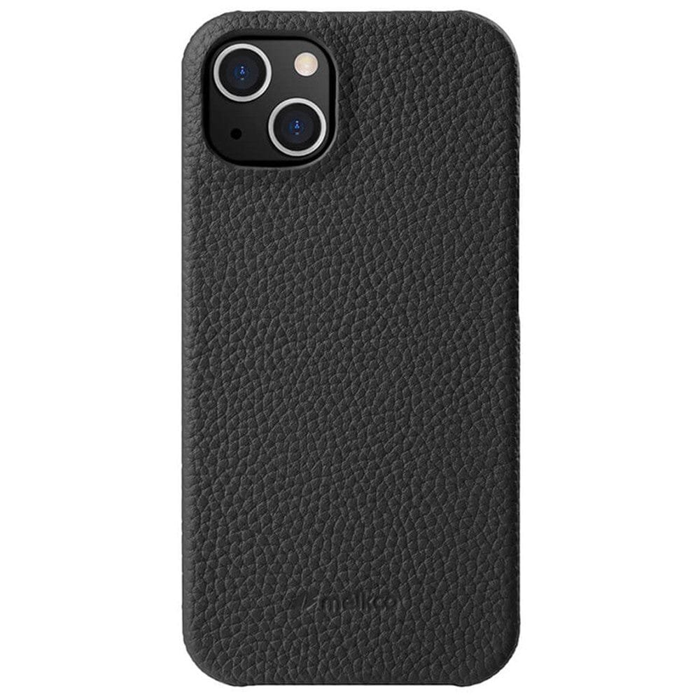 MELKCO For iPhone 13 Mini Case Genuine Leather Phone Cover