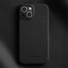 660151261A-2 MELKCO For iPhone 13 Mini Case Genuine Leather Phone Cover