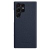 660151262E-1 MELKCO For Samsung Galaxy S23 Ultra Case Premium Genuine Leather Open Edge Phone Cover