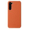 660151263A-1 MELKCO For Samsung Galaxy S23 Case Premium Genuine Leather Open Edge Phone Cover