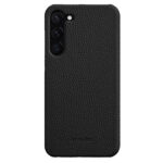 MELKCO For Samsung Galaxy S23+ Case Premium Genuine Leather Open Edge Phone Cover