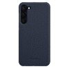 MELKCO For Samsung Galaxy S22+ Case Premium Genuine Leather Open Edge Phone Cover