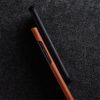 MELKCO For Samsung Galaxy S22+ Case Waxy Genuine Leather Open Edge Phone Cover