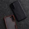 MELKCO For Samsung Galaxy S22+ Case Waxy Genuine Leather Open Edge Phone Cover