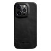 MELKCO For iPhone 14 Pro Max Case Waxy Genuine Leather Phone Cover