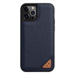 MELKCO For iPhone 13 Pro Case Genuine Leather Coated Phone Cover