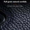 MELKCO For iPhone 13 Pro Max Case Genuine Leather Coated Phone Cover