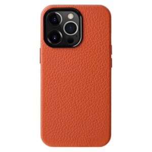 MELKCO For iPhone 14 Pro Max Case Premium Genuine Leather Phone Cover | Compatible with MagSafe