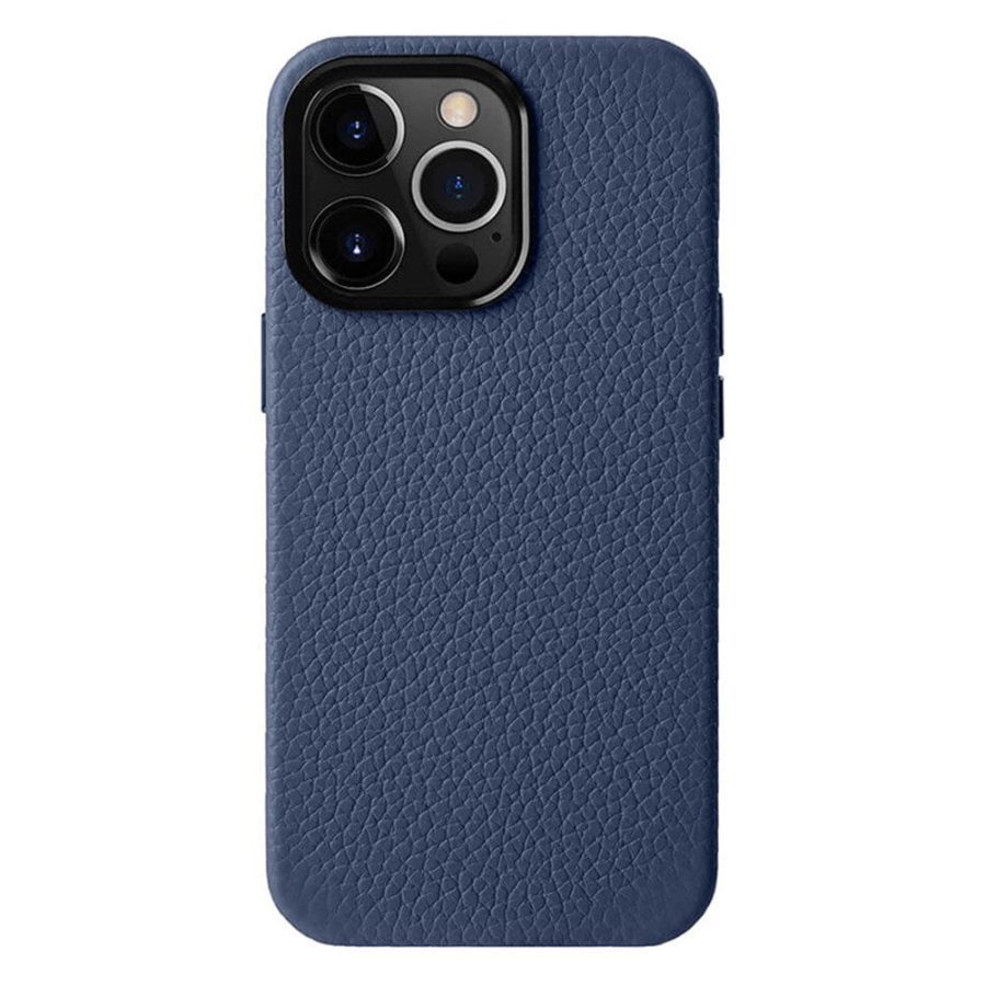 MELKCO For iPhone 14 Pro Max Case Premium Genuine Leather Phone Cover | Compatible with MagSafe