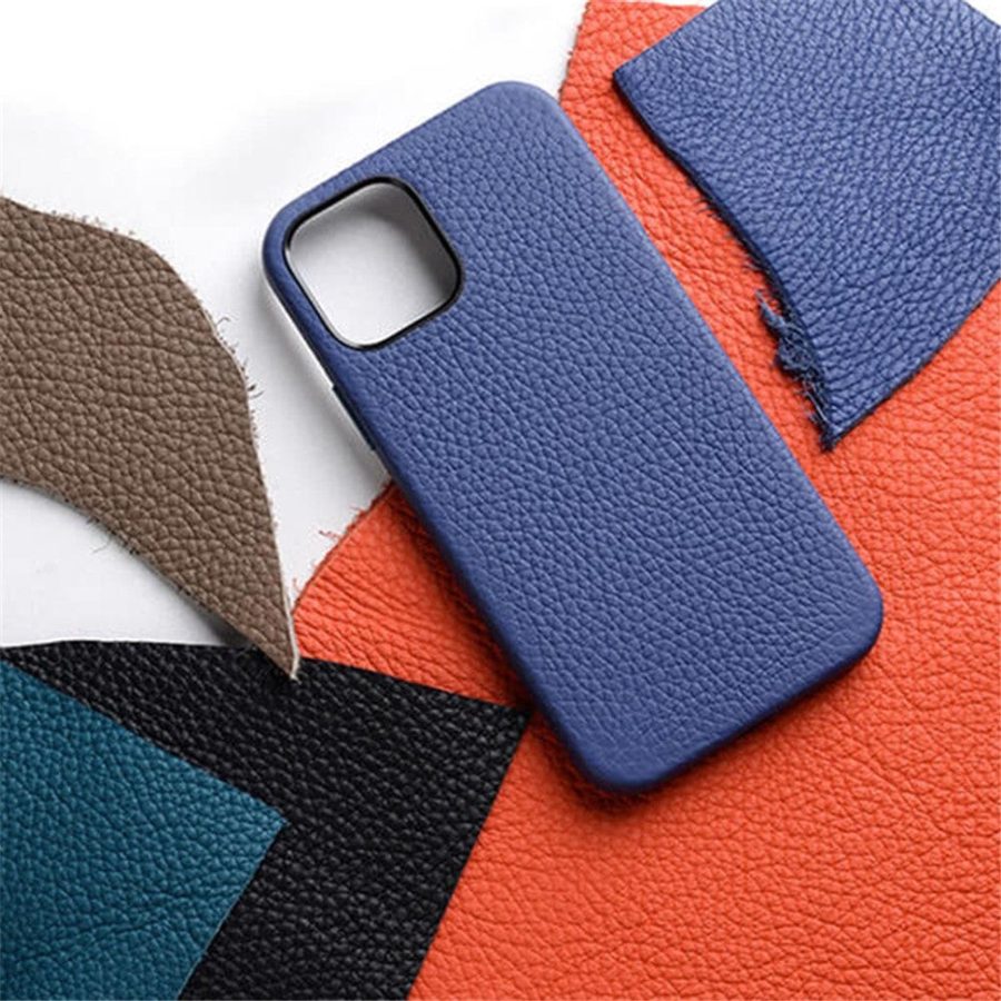 MELKCO For iPhone 13 Pro Case Premium Genuine Leather Phone Cover